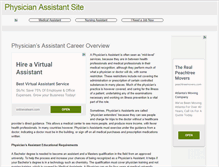 Tablet Screenshot of physicianassistantsite.com